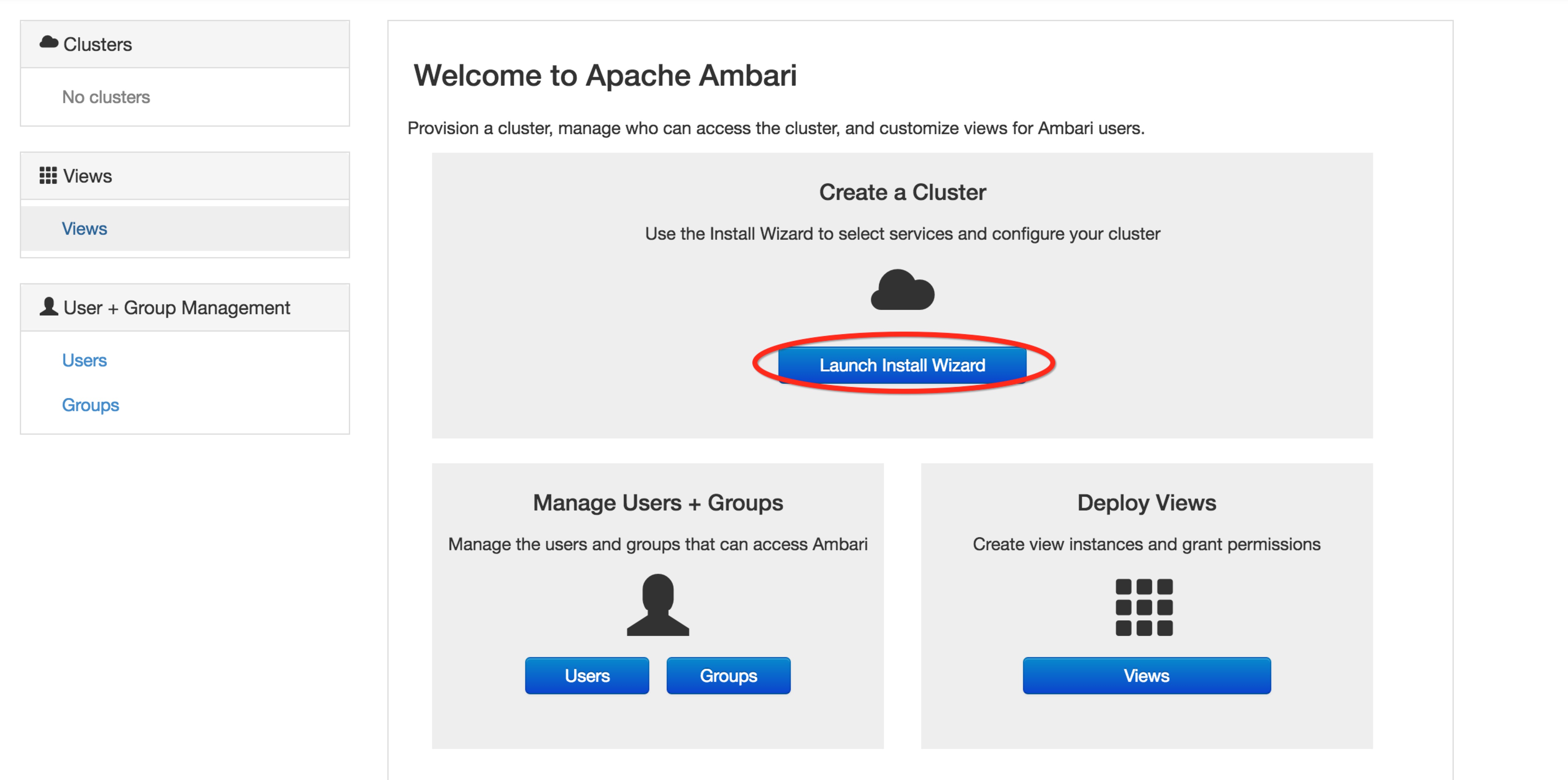Launch Install Wizard Launch Install Wizard